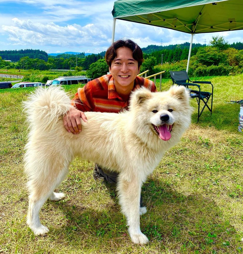 浅香航大と犬